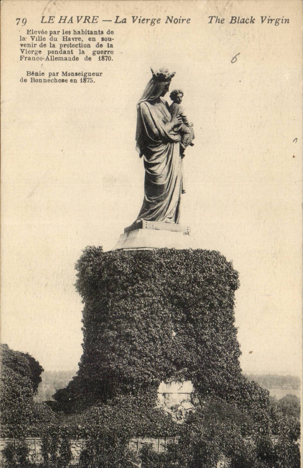 Le Havre CPA die schwarze Jungfrau
