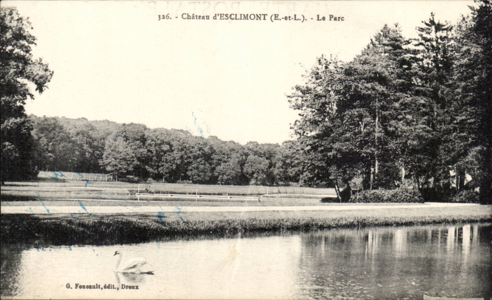 CPA Schloss von ESclimont der Park