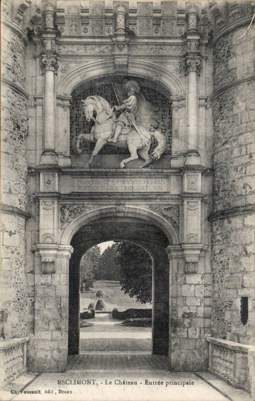 CPA Schloss ESclimont des Haupteingangs