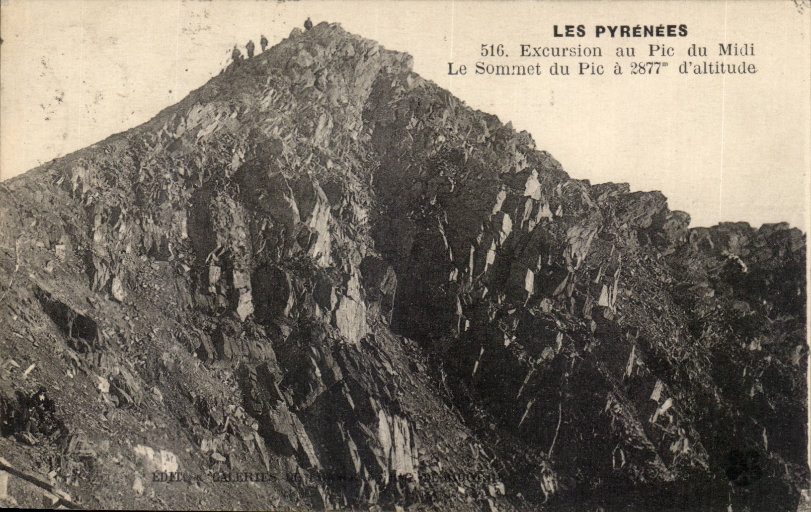 The Pyrenees - Excursion with the Peak of the South - the Summit of Peak has 2877 of altitude