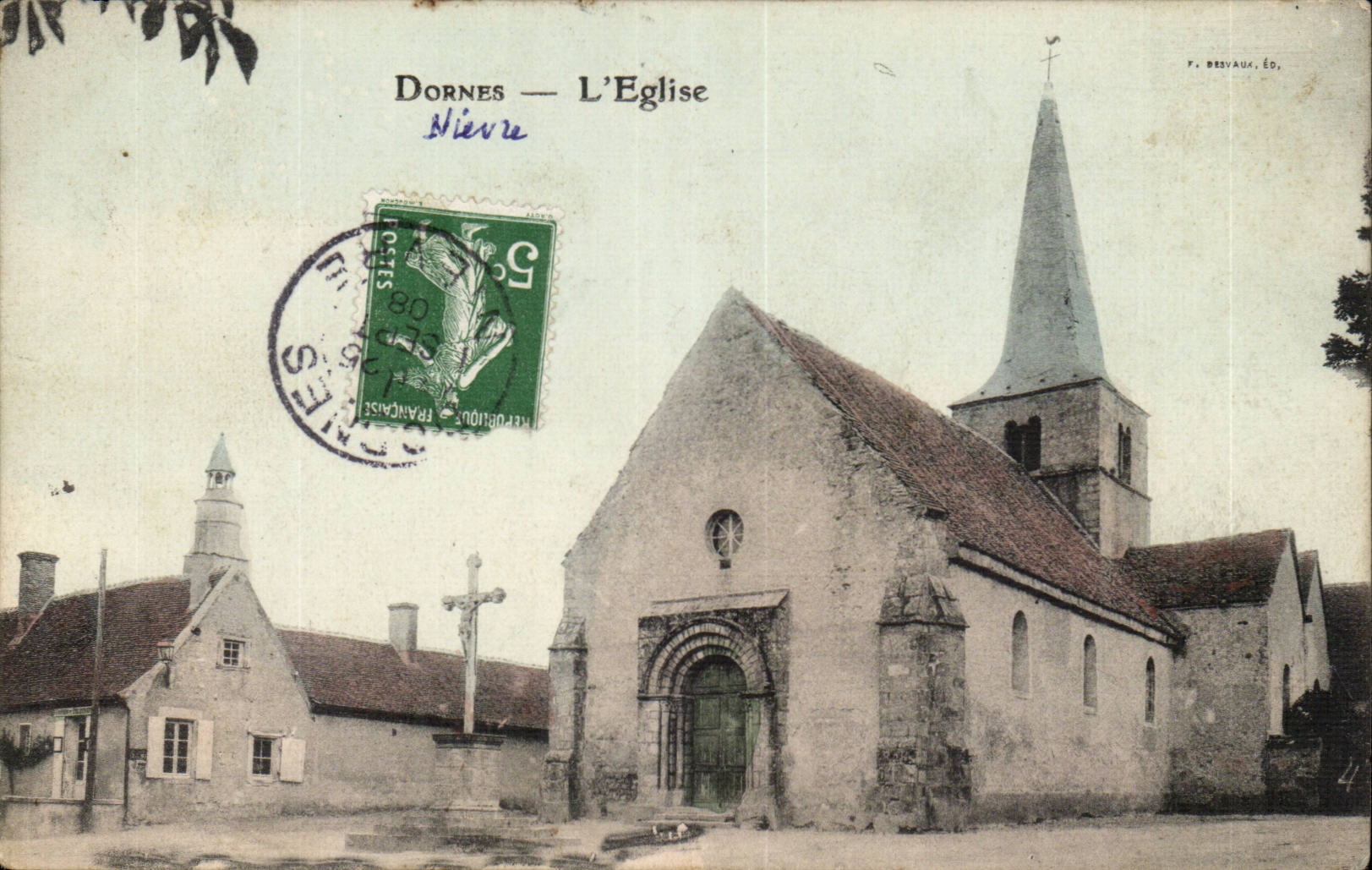 Dornes - die Kirche - CPA