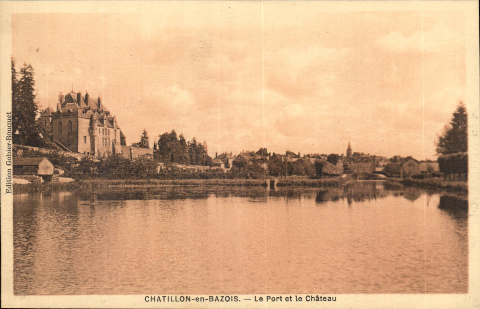 Chatillon in Bazois - the Port and the Castle - CPA