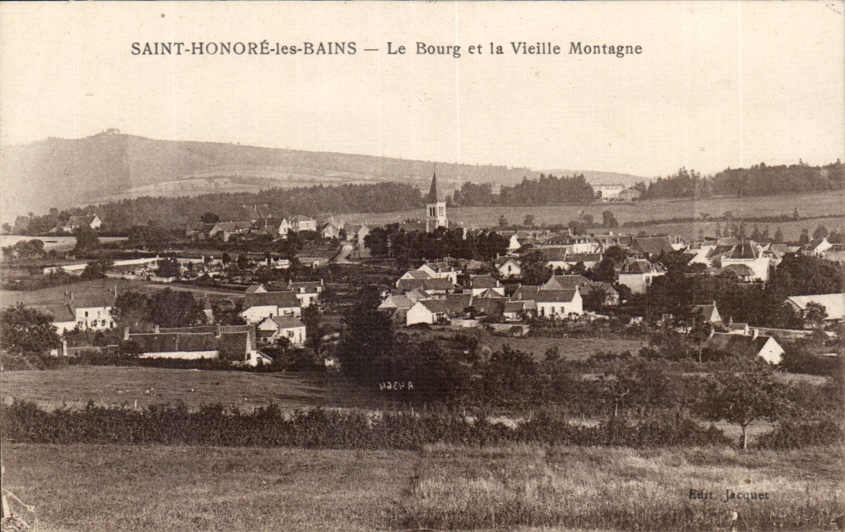 Str-les Bains Ehre - die Stadt und der alte Berg - CPA