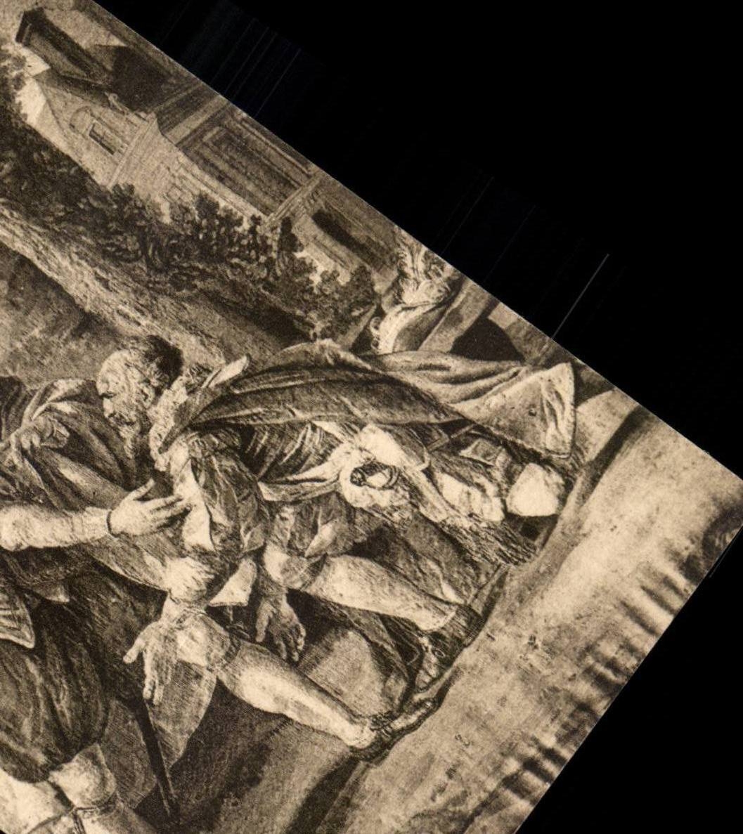 Pau CPA Tapisserie of the castle Gobelins Henri II meets Sully wounds