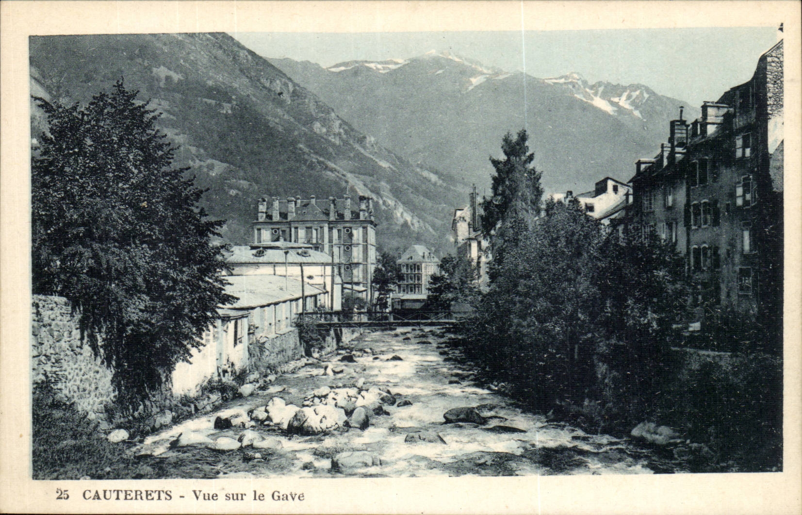 CAuterets CPA Seen on Gave