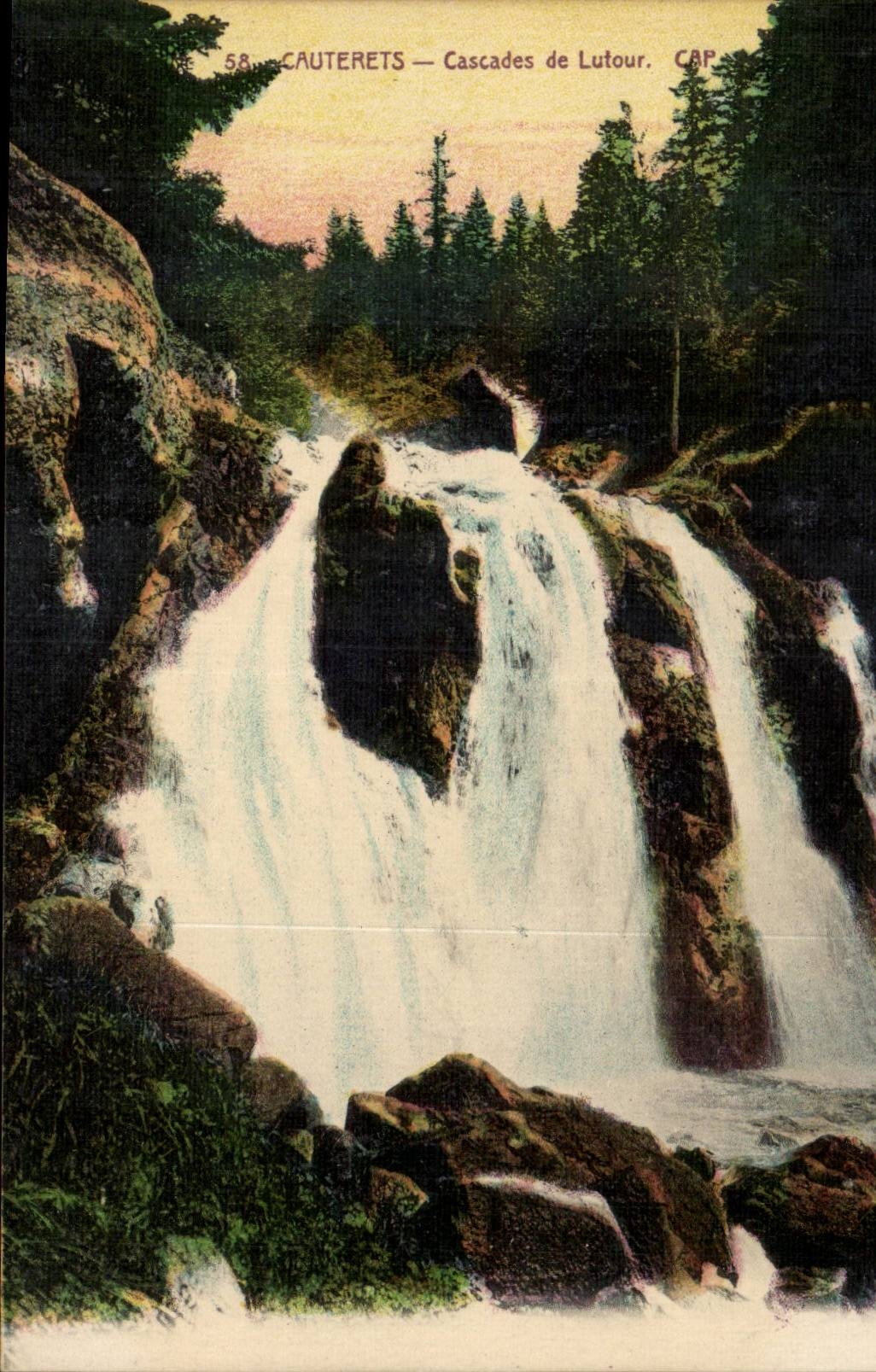 Cauterets CPA Cascades of Lutour