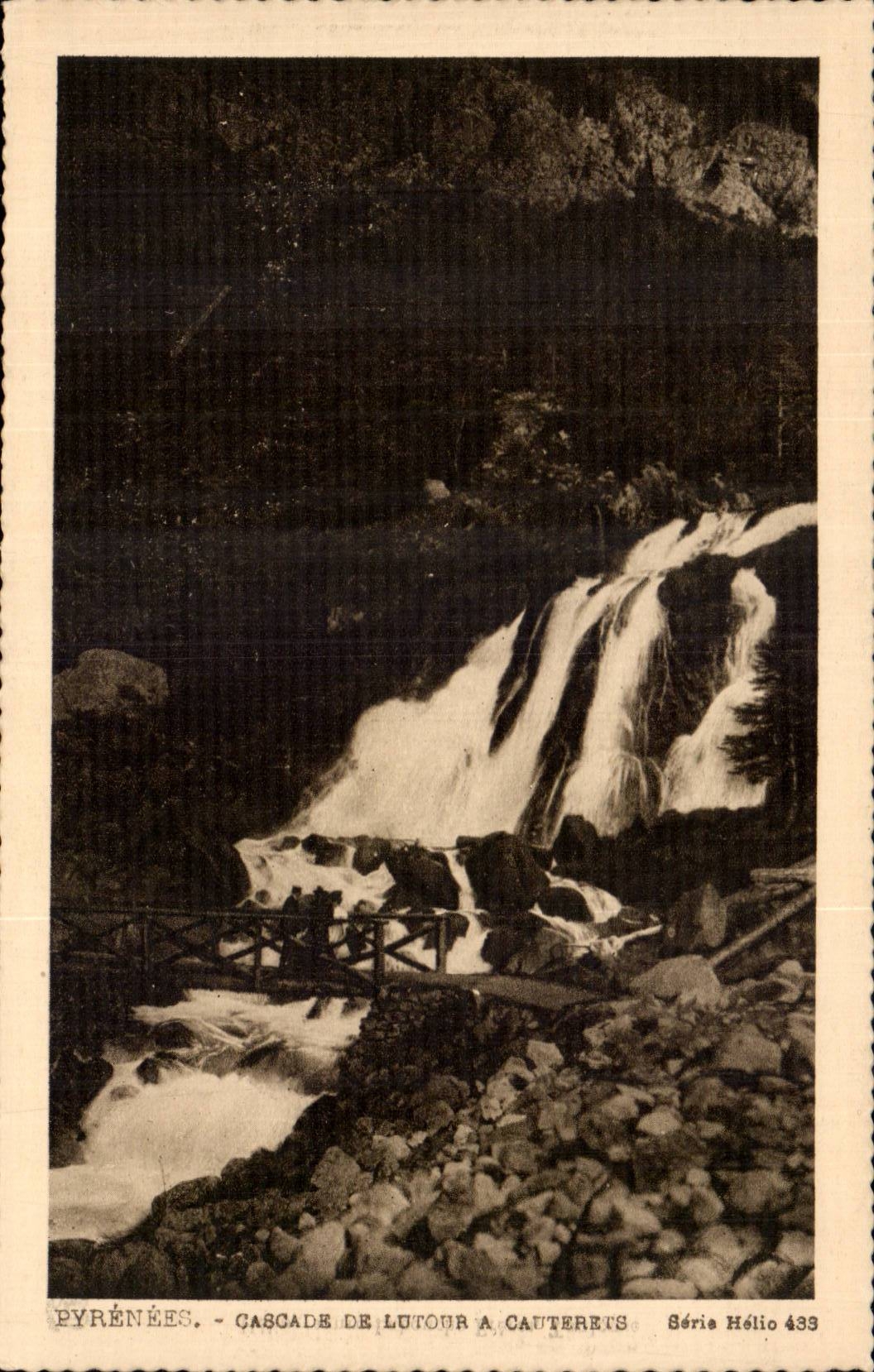 CPA Cascade of Lutour has Cauterets