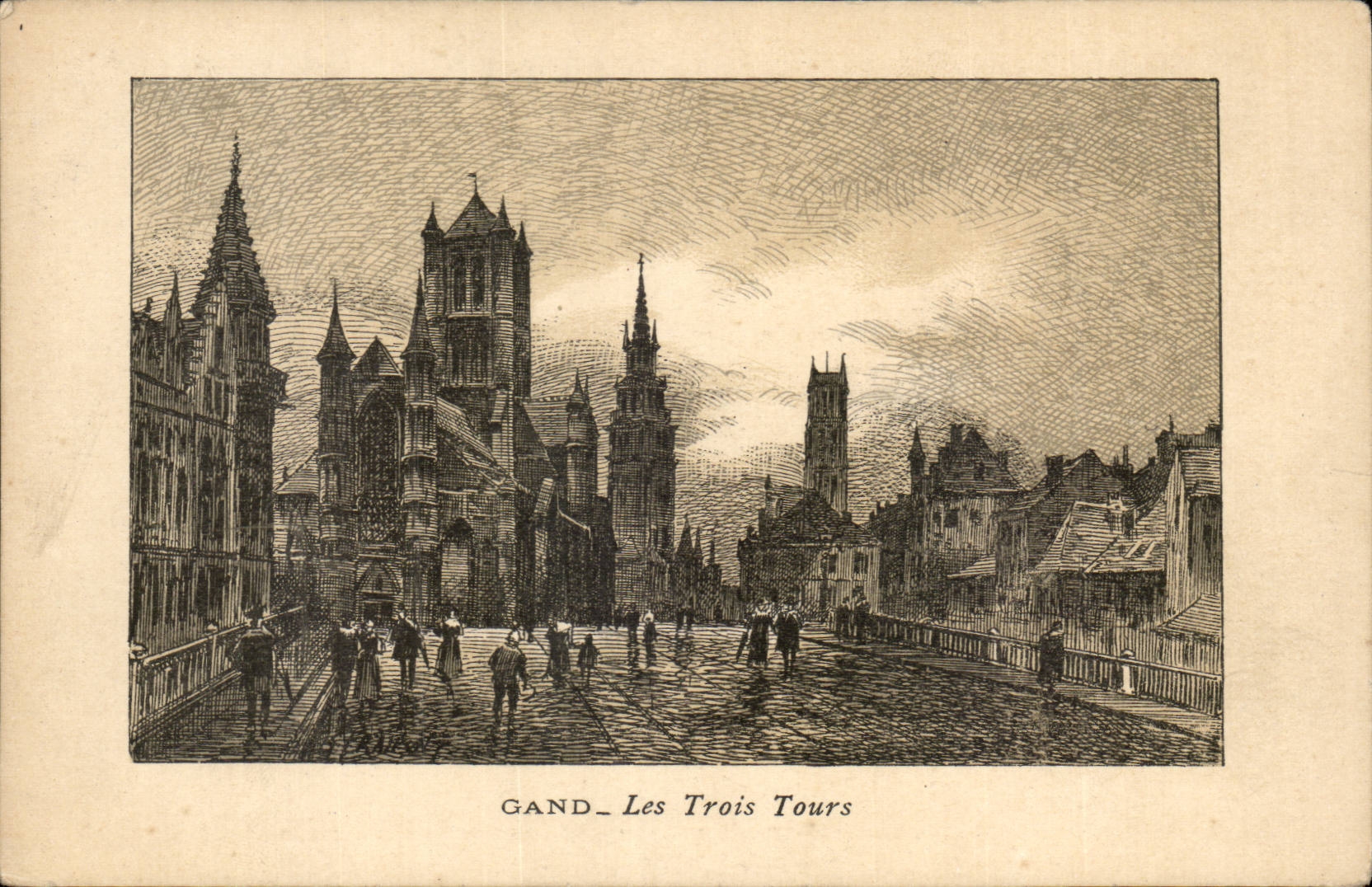 Belgium - Belgien - Belgium - Race - Ghent Ghent - Three Tours - CPA