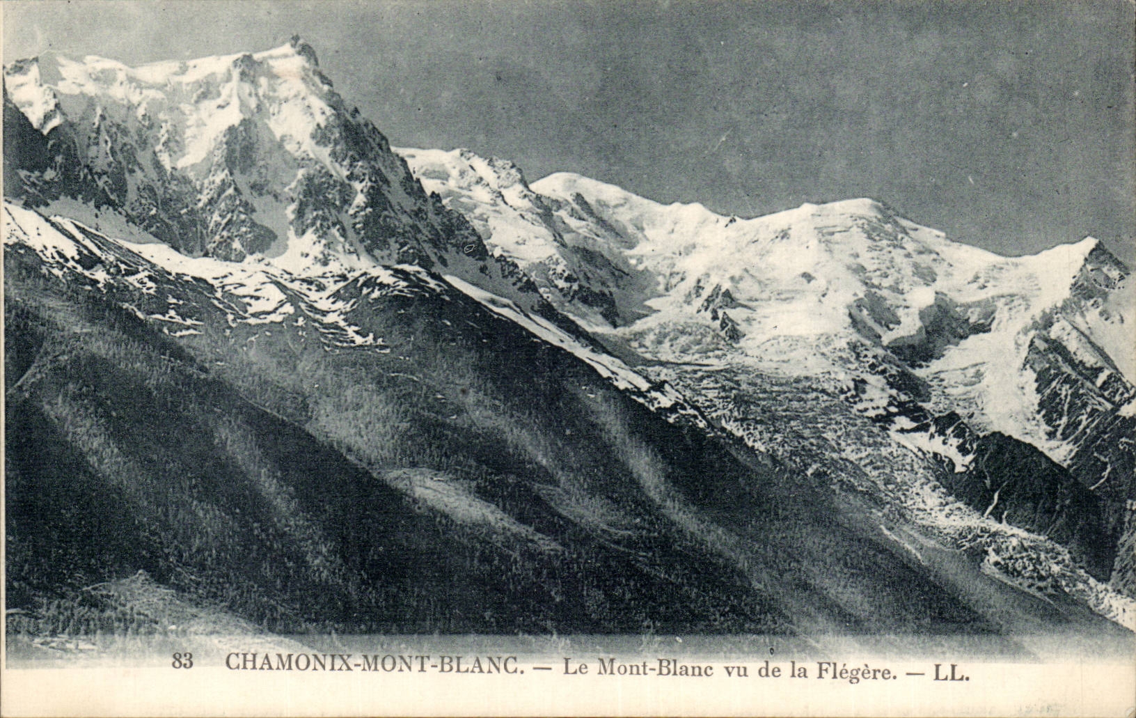 Chamonix Mont Blanc - Le Mont blanc vu de la Flegere - CPA 