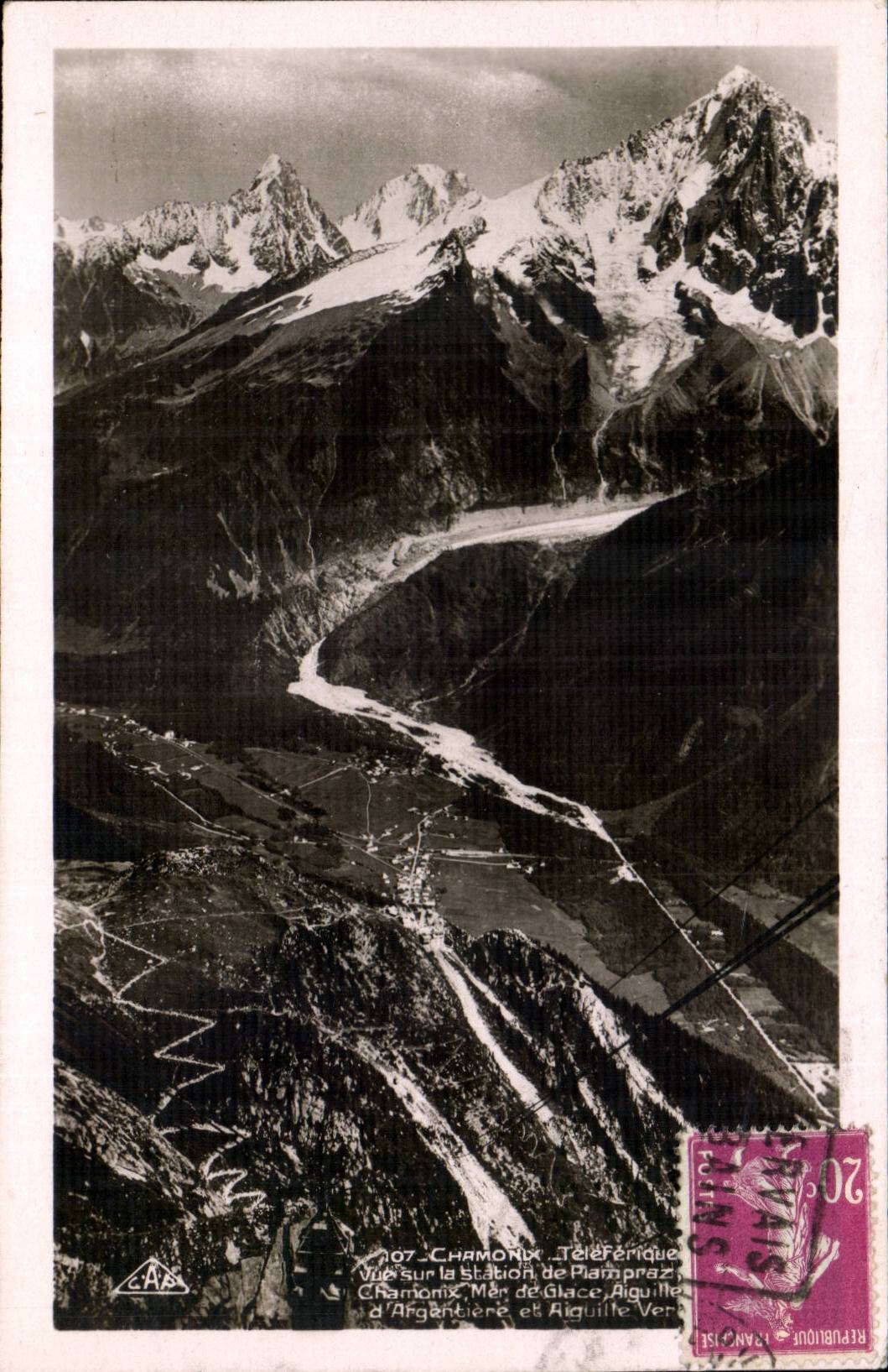 Charmonix - Teleferique - CPA 