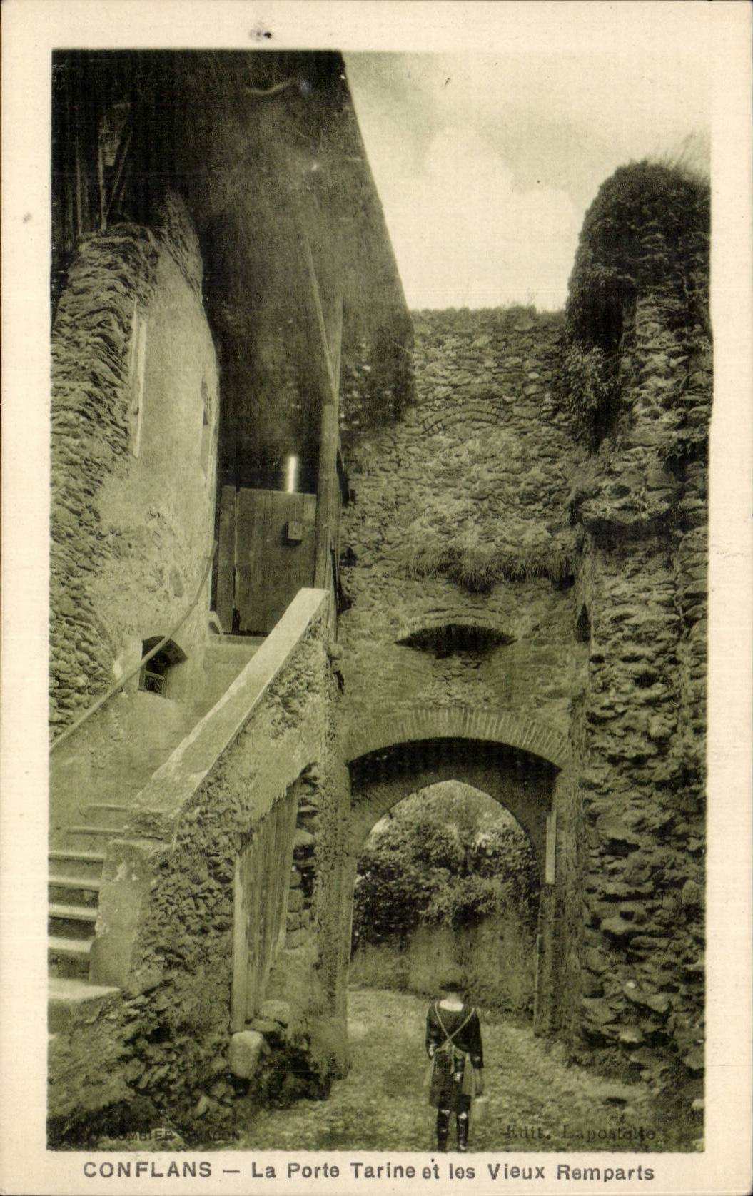 Conflans - the Tarine Gate and Old Walls - CPA