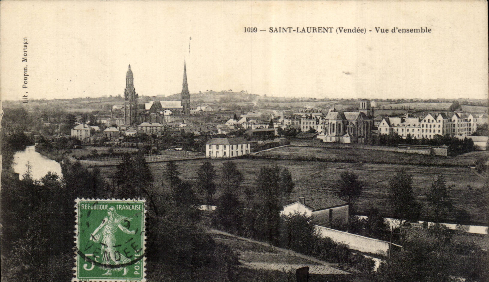 Saint Laurent trennt an Gesamtabbildung CPA