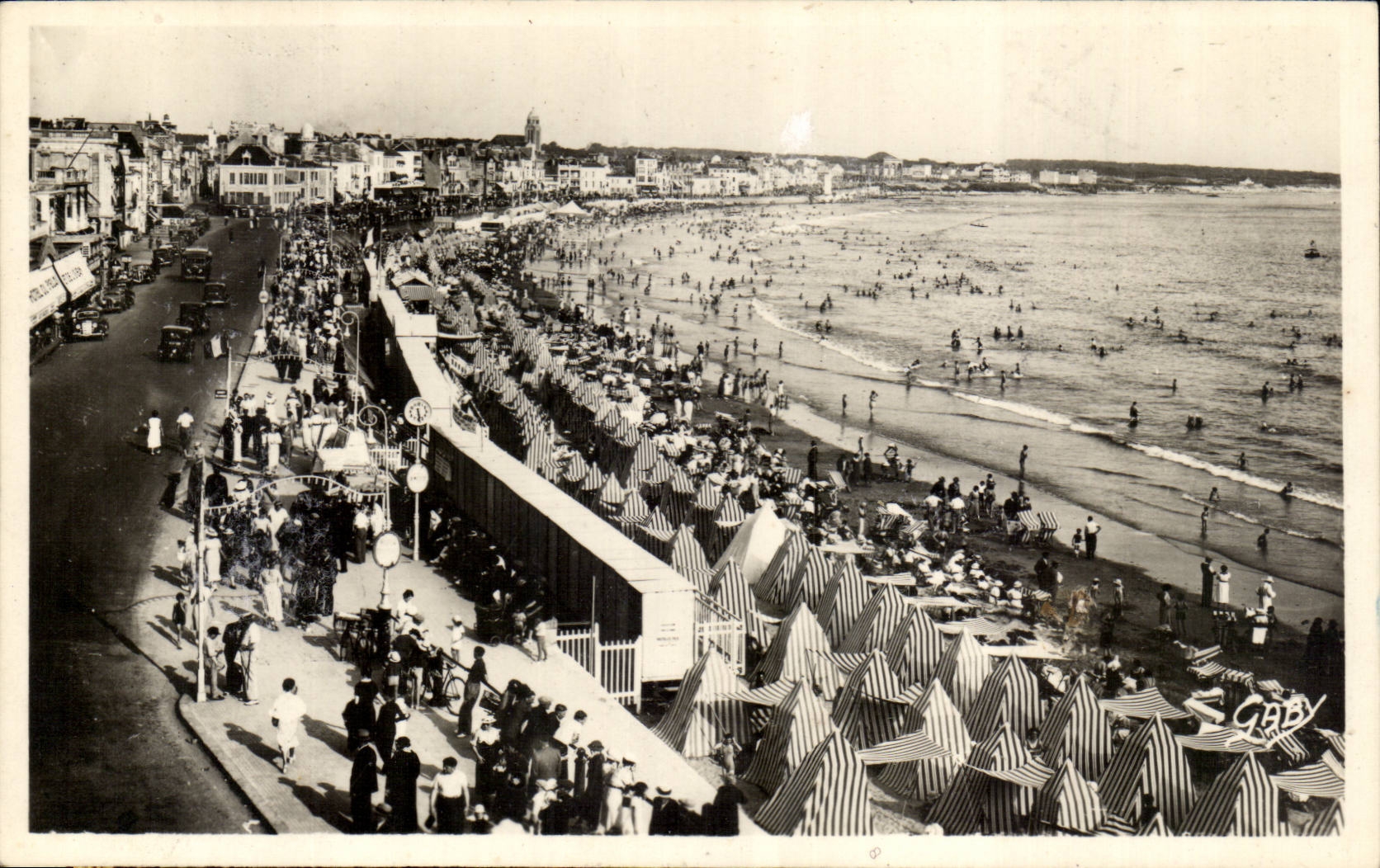 Sande olonne der MODERNEN KARTE der Strand