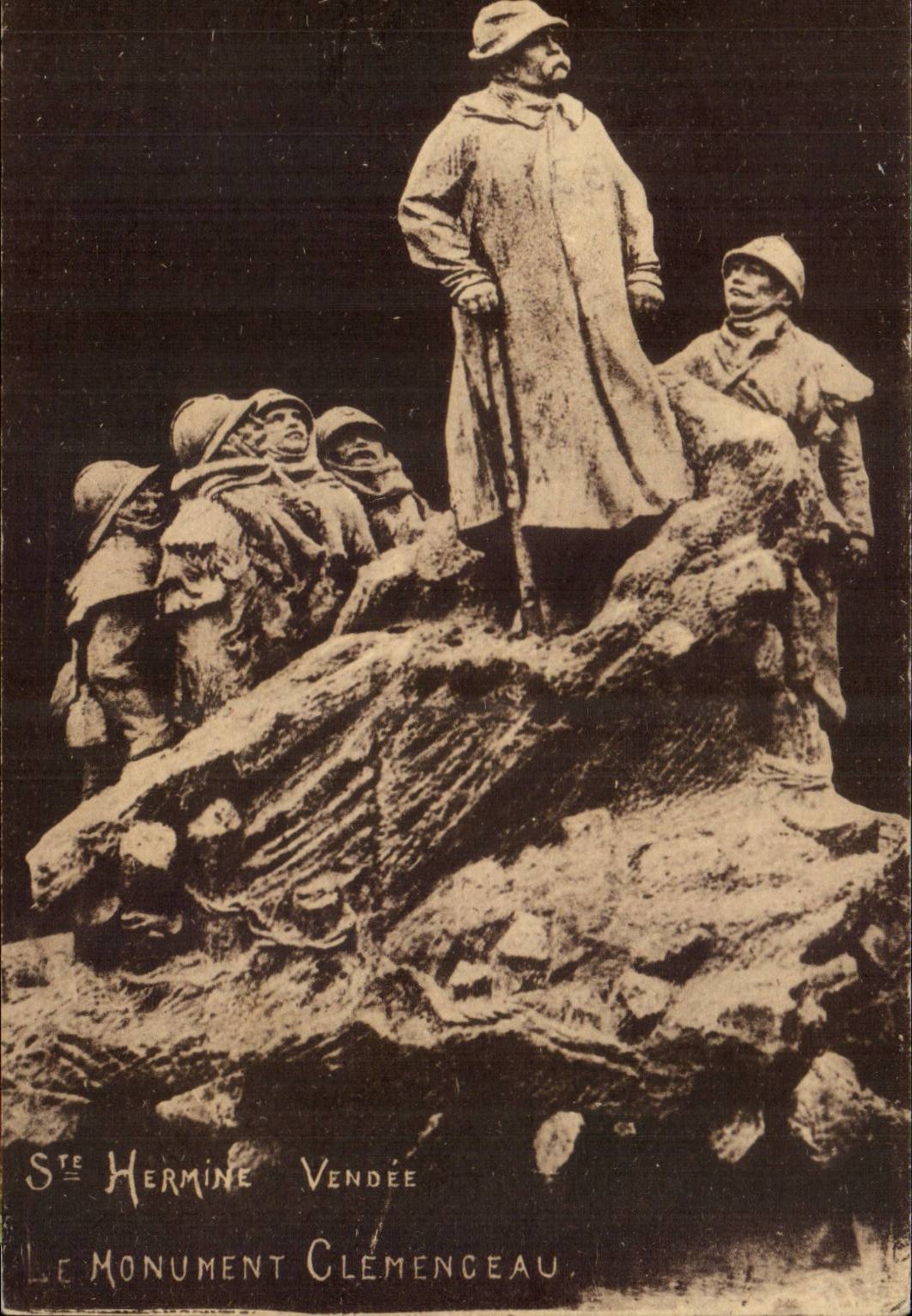 Co Hermine CPA das Denkmal clemenceau