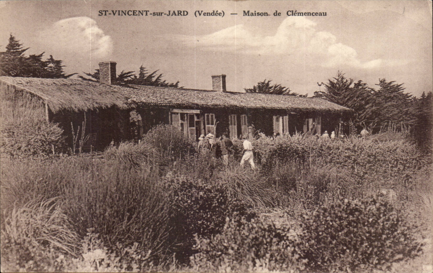 Saint Vincent auf Jard CPA Haus von Clemenceau