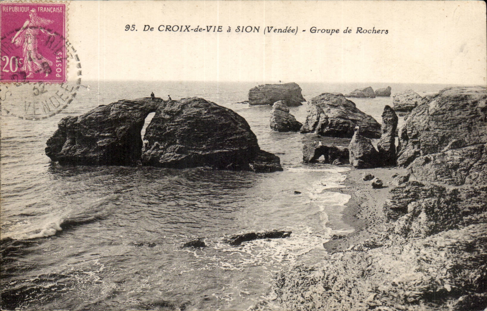 Von Croix de Vie Sion CPA hat GRoupe Felsen