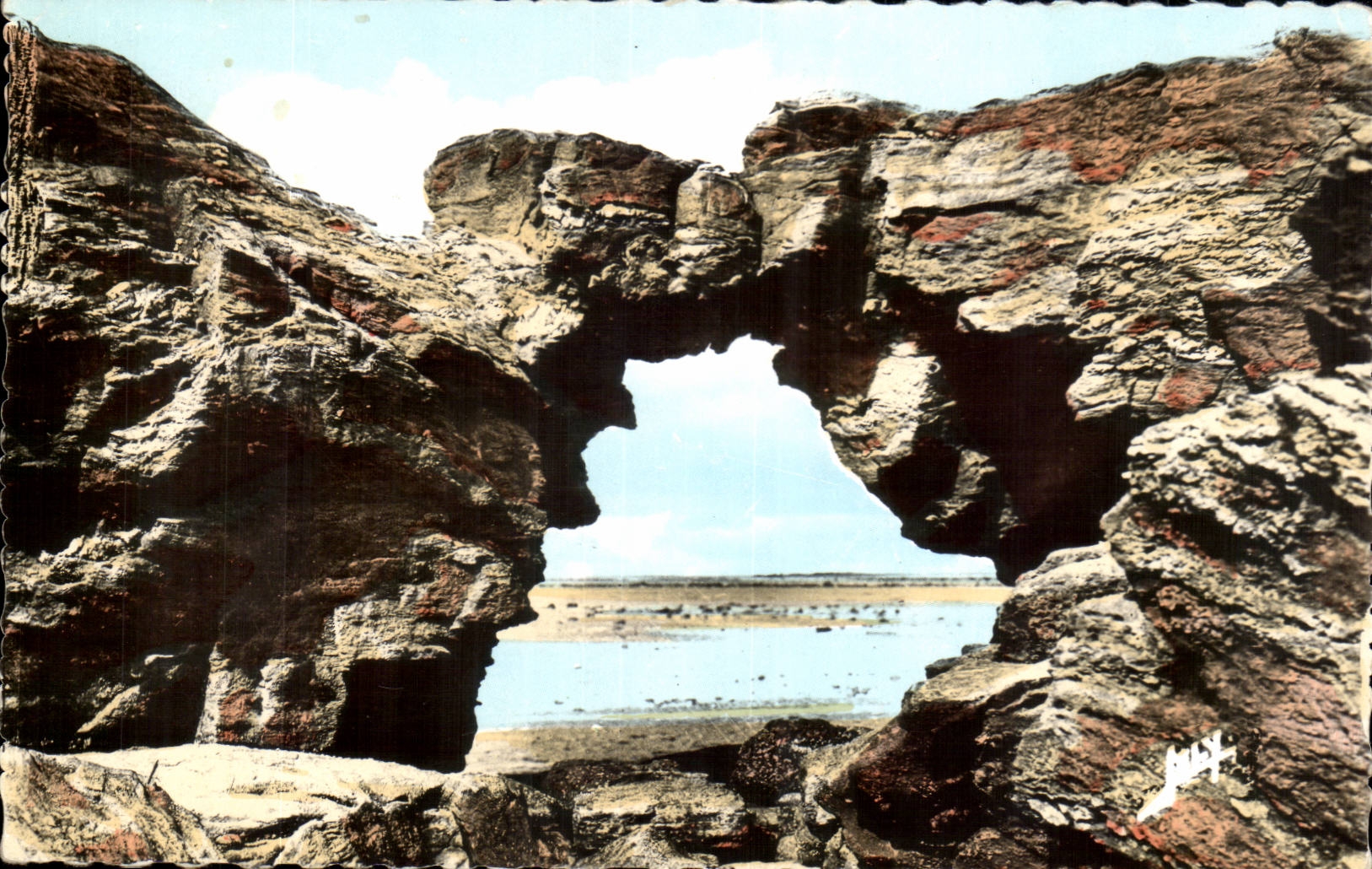 Croix de Vie Sion CPA Felsen des wilden Masses das Loch des Teufels