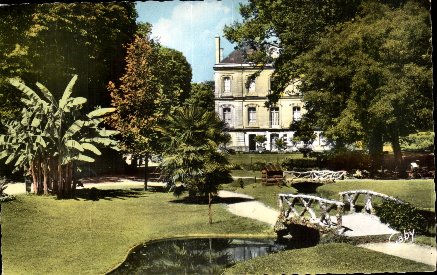 Fontenay the Count MODERN CARD Garden of the town hall