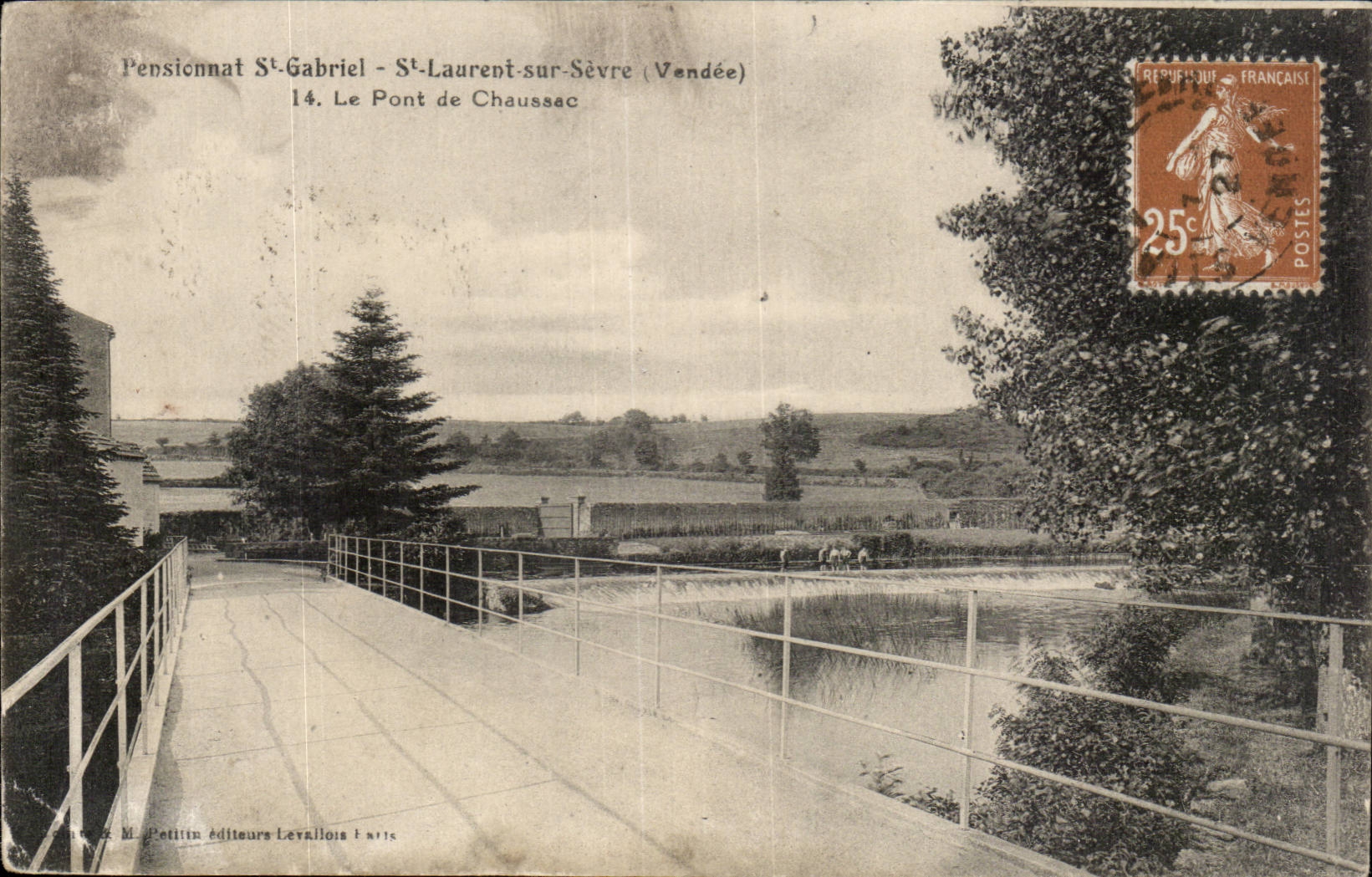 Internat Str Gabriel CPA St Laurent trennt an die Brucke von chaussac