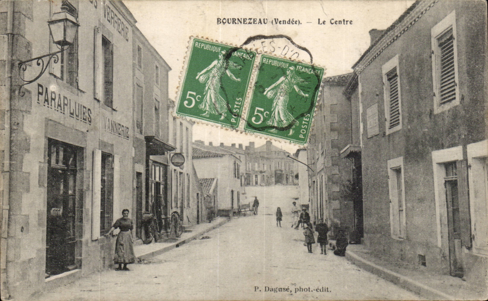 Bournezeau CPA das Mittel (Regenschirm-Korbflechten)