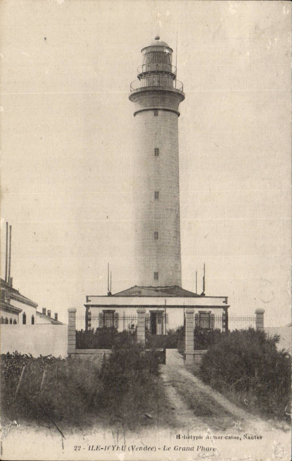 Insel von Yeu CPA der grosse Scheinwerfer (Leuchtturm)