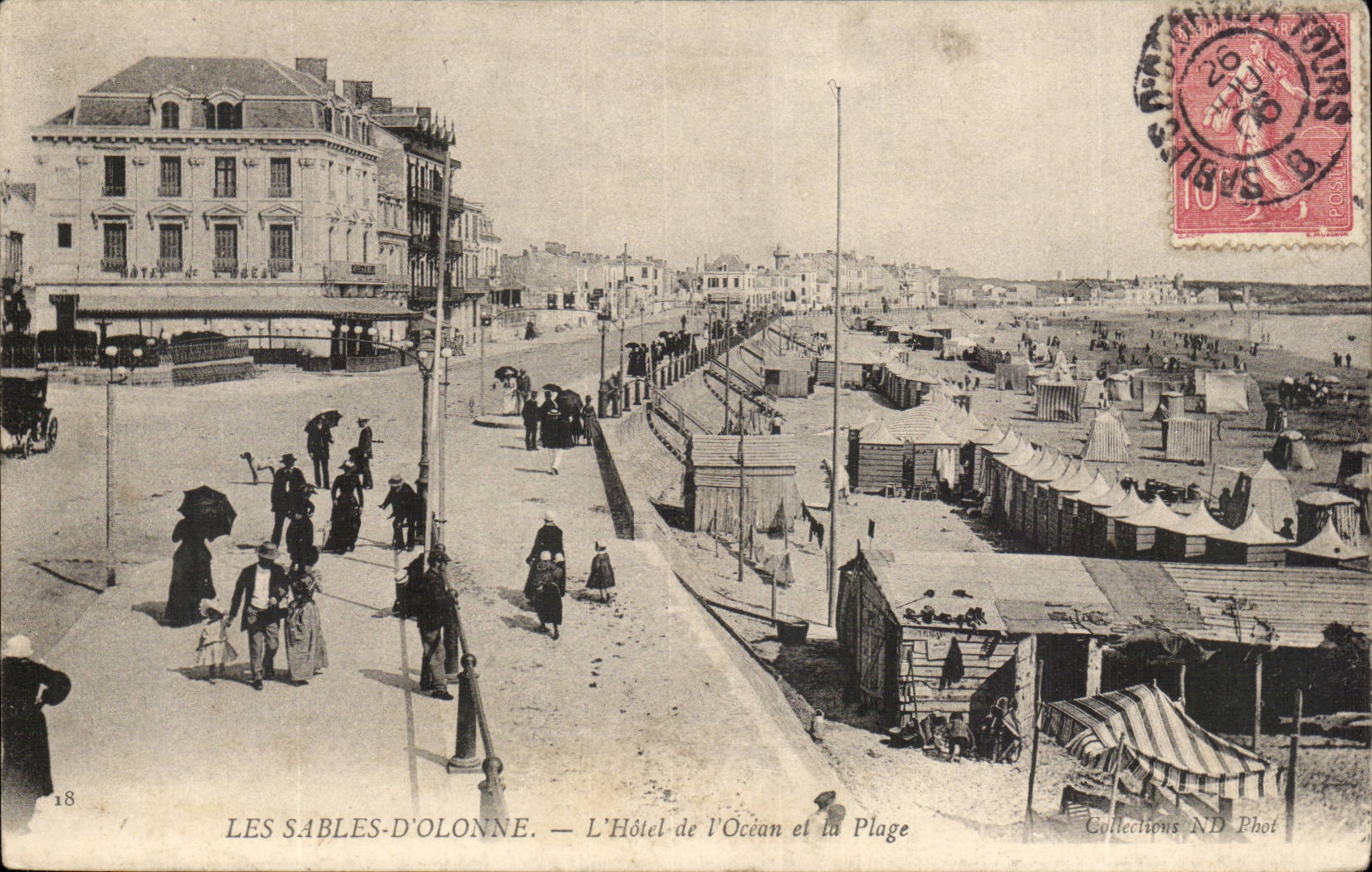 Sande von olonne CPA das Hotel des Ozeans und des Strandes