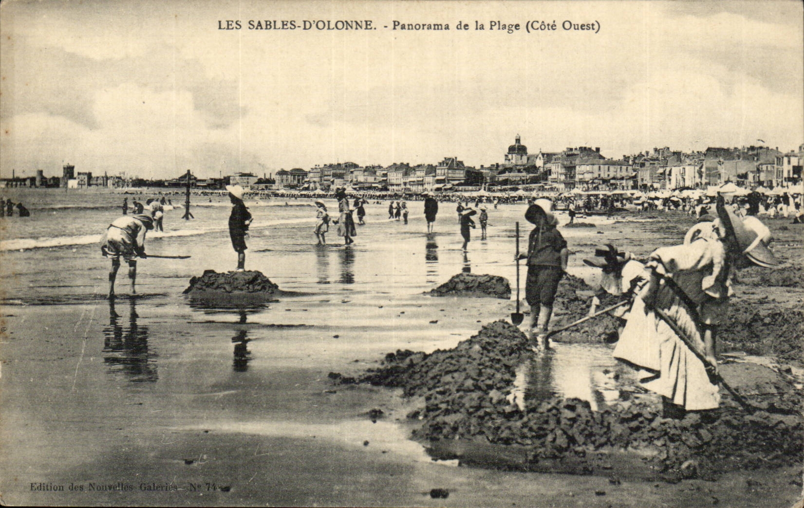 Sande olonne CPA des Panoramas des Strandes