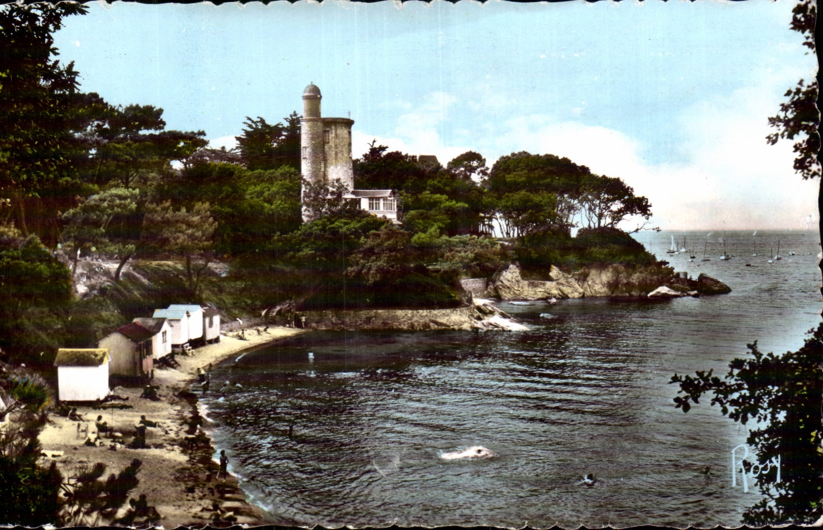 Noirmoutier CPA Beach of the red handle and Plantier turn