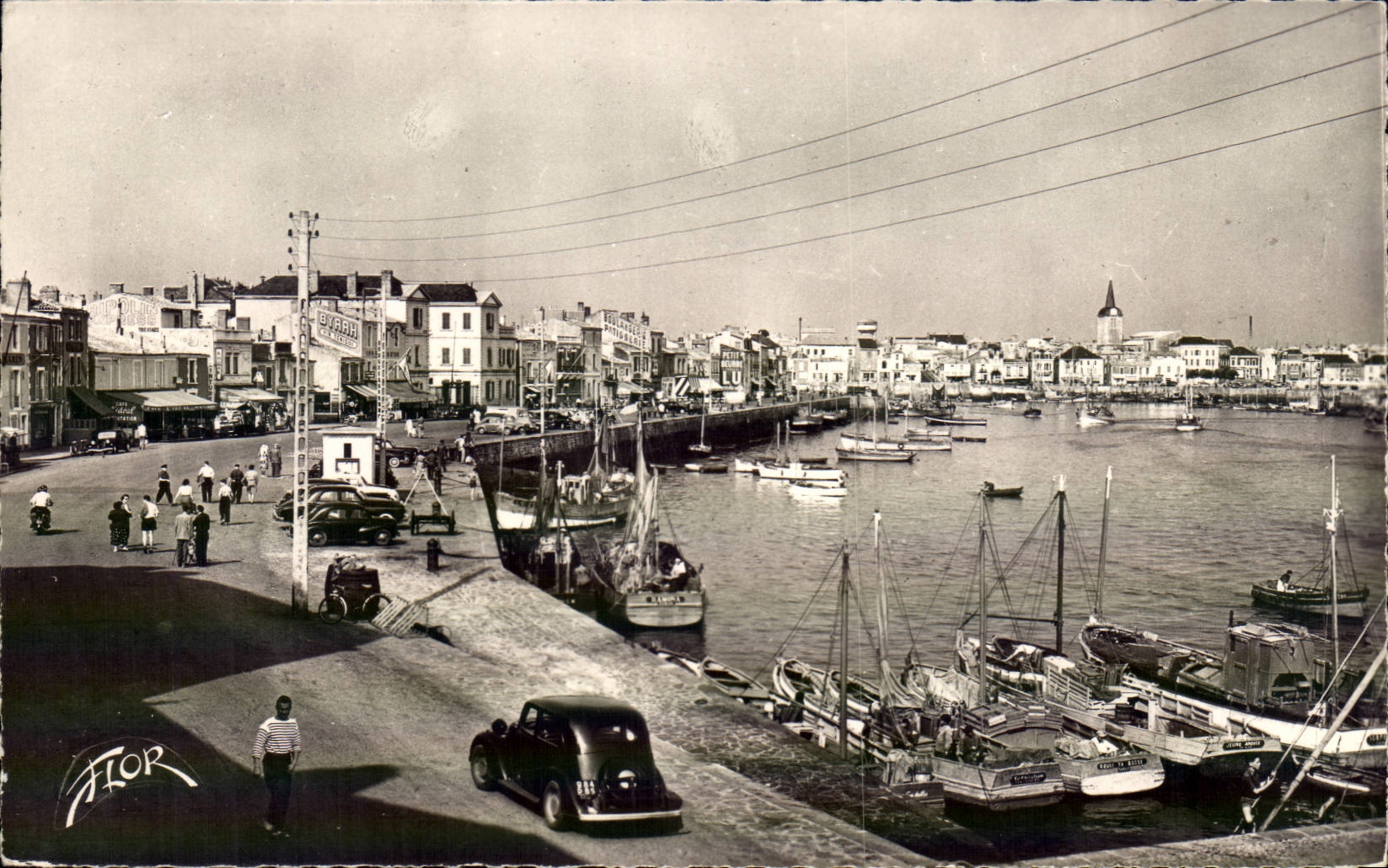Sande von olonne CPA der Hafen