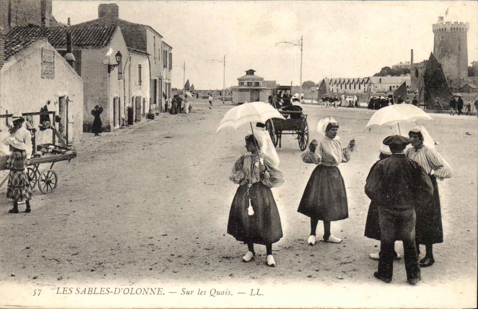 Sande von olonne CPA auf den Kais (sablaise sablaises)