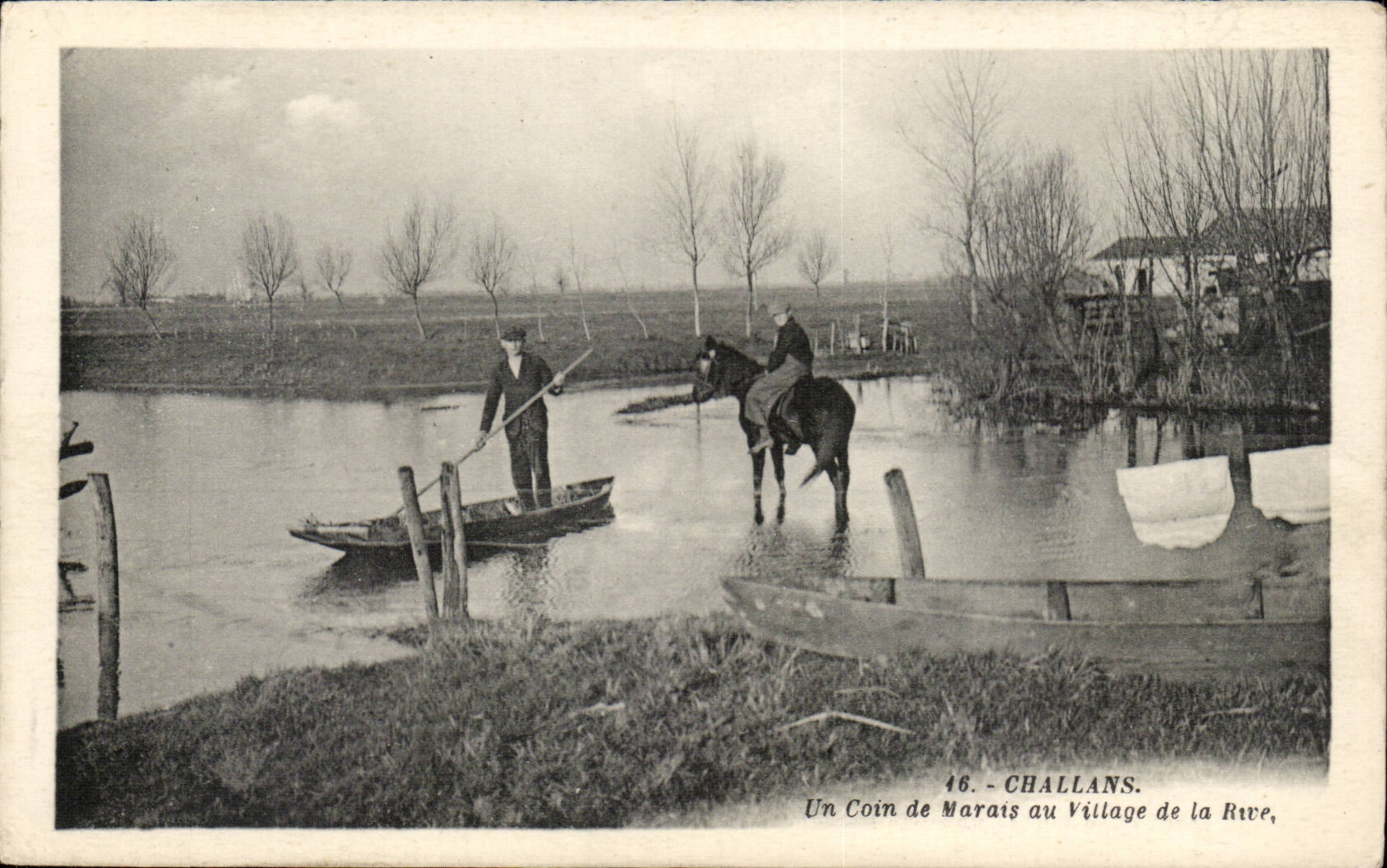 Challans CPA a corner of marsh at the village of bank