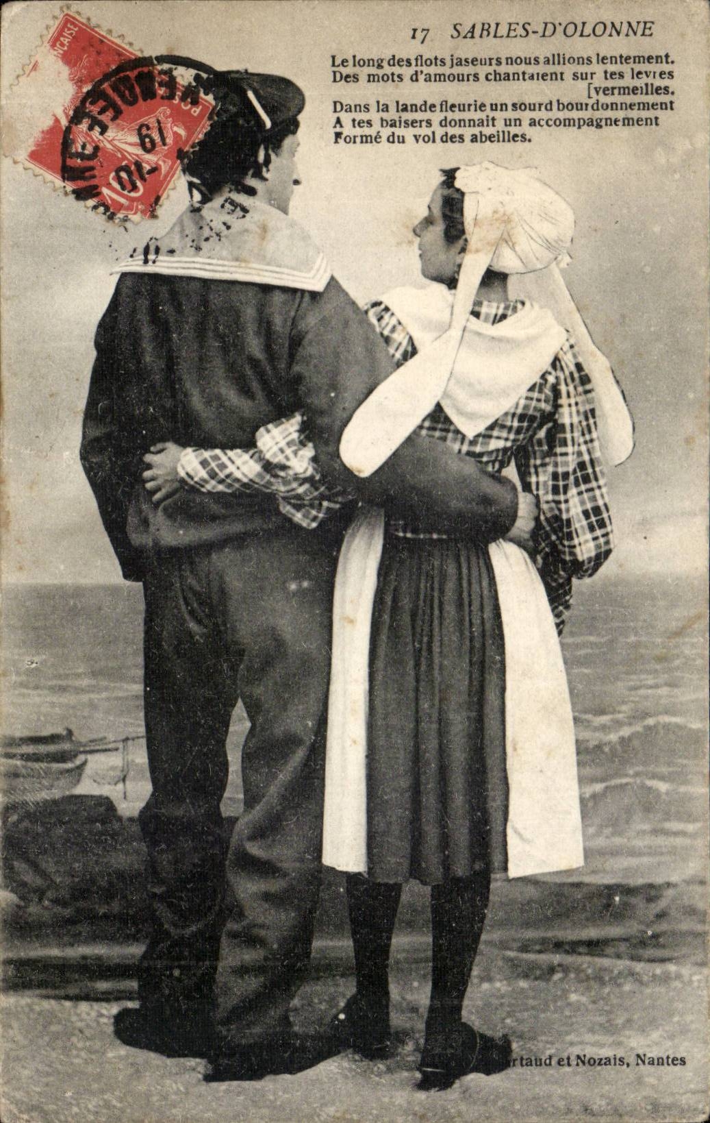 CPA Sande von olonne Sablaise (Folklorekostum)