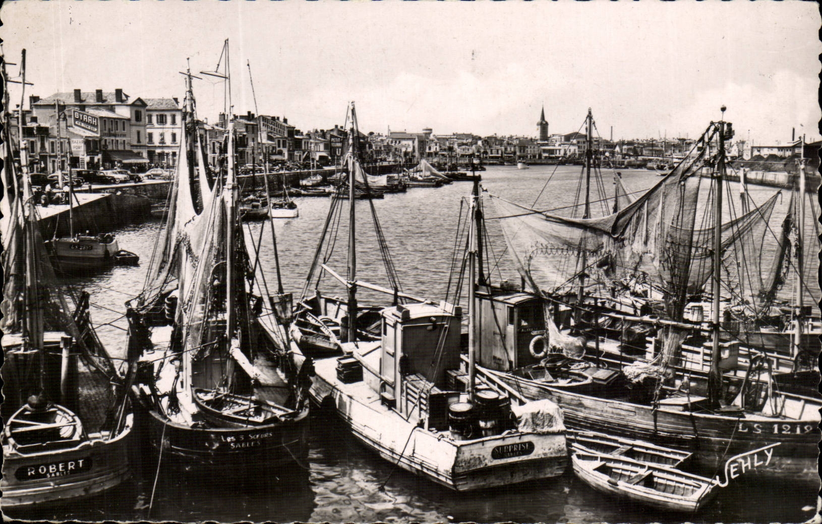 CPSM Sande von olonne das der Hafen beim Lachaume grundieren