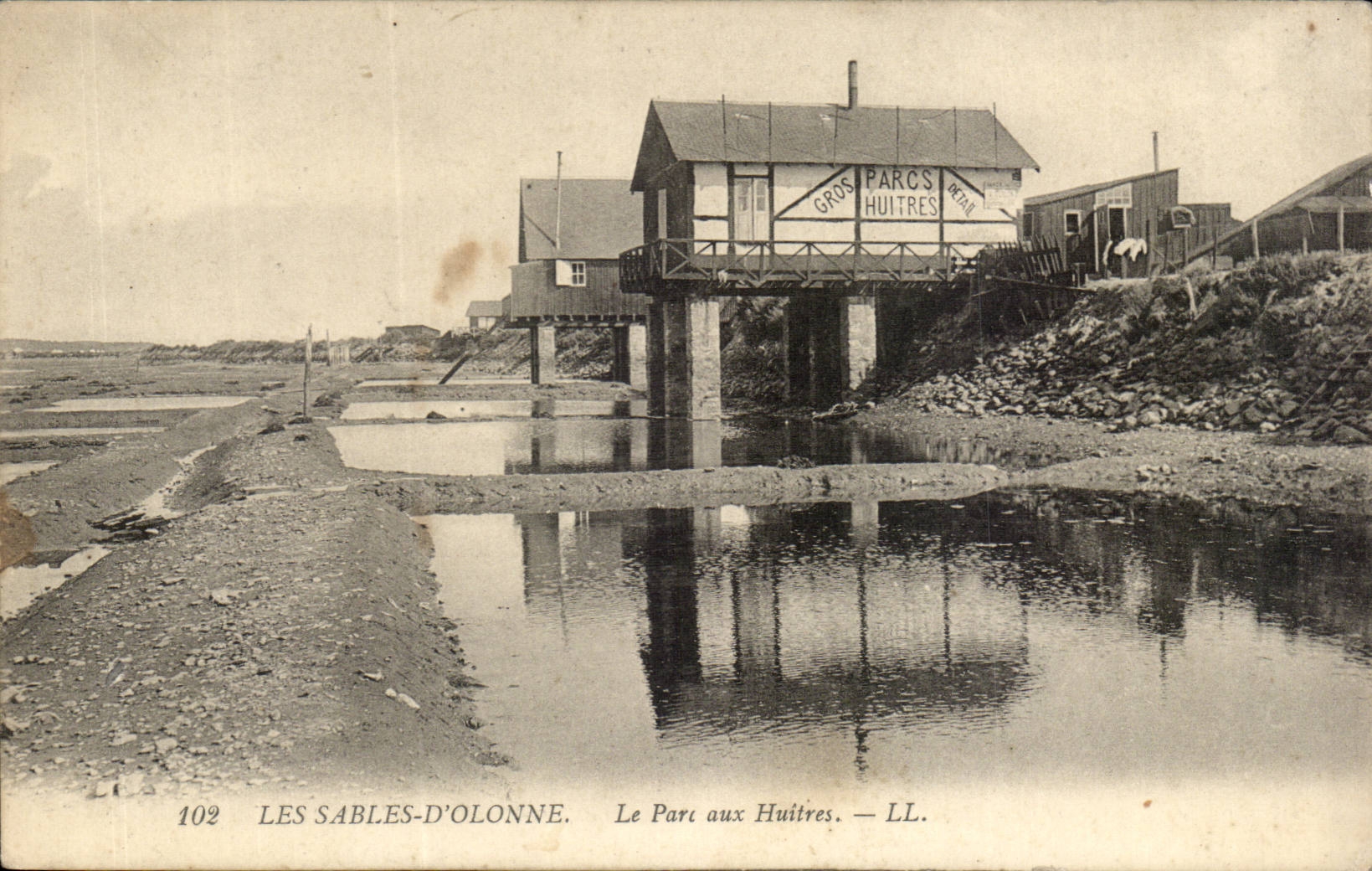 CPA Sande von olonne der Park zu den Austern