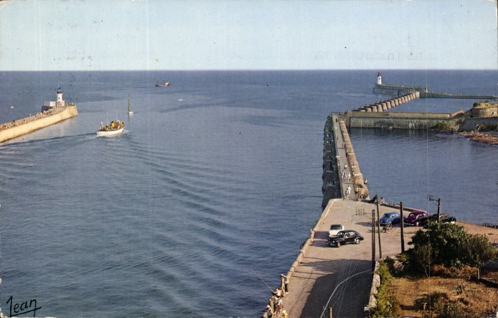 CPSM Sande olonne des Hereinkommens des Hafens