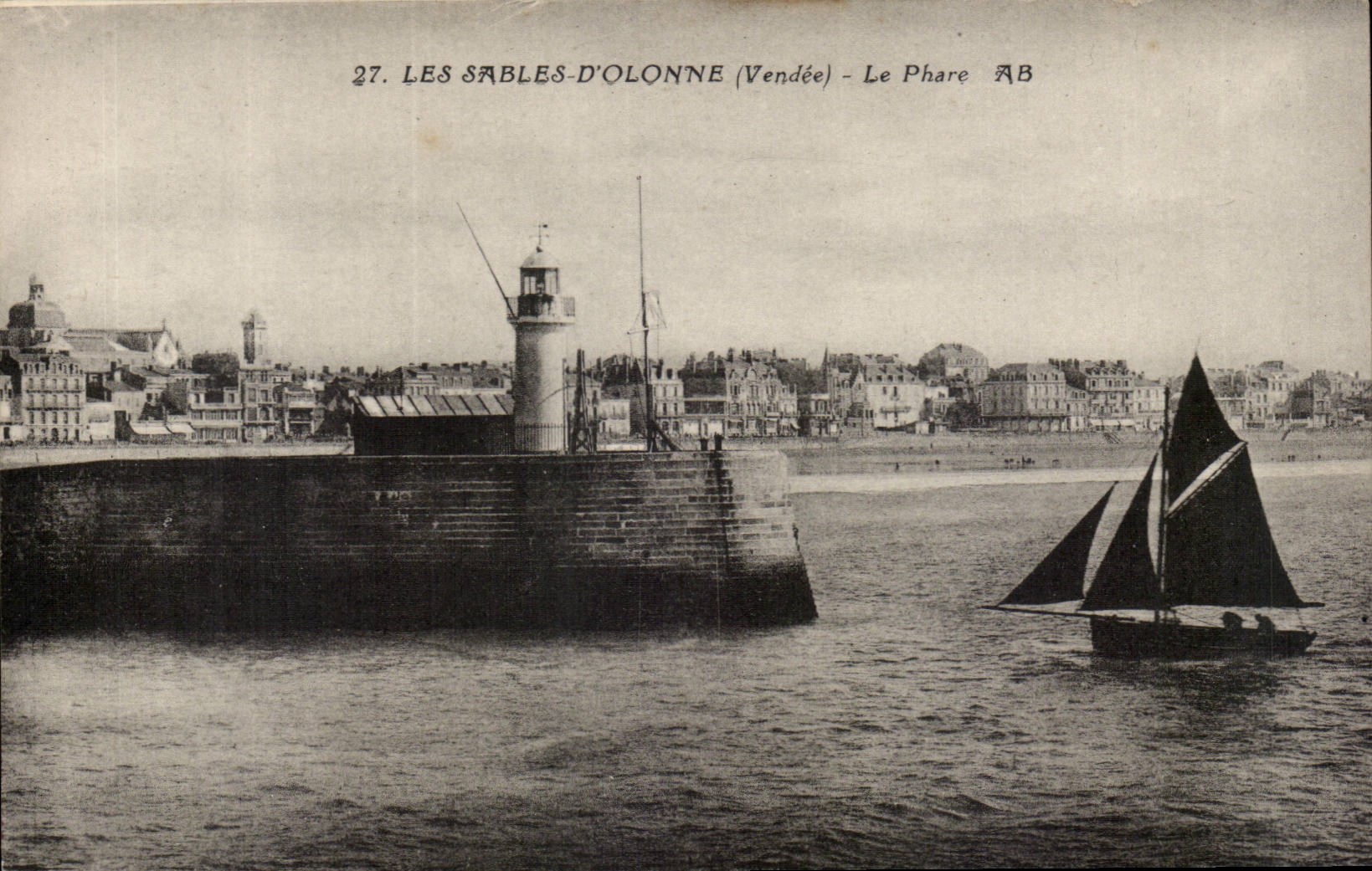 CPA Sande von olonne der Leuchtturmscheinwerfer