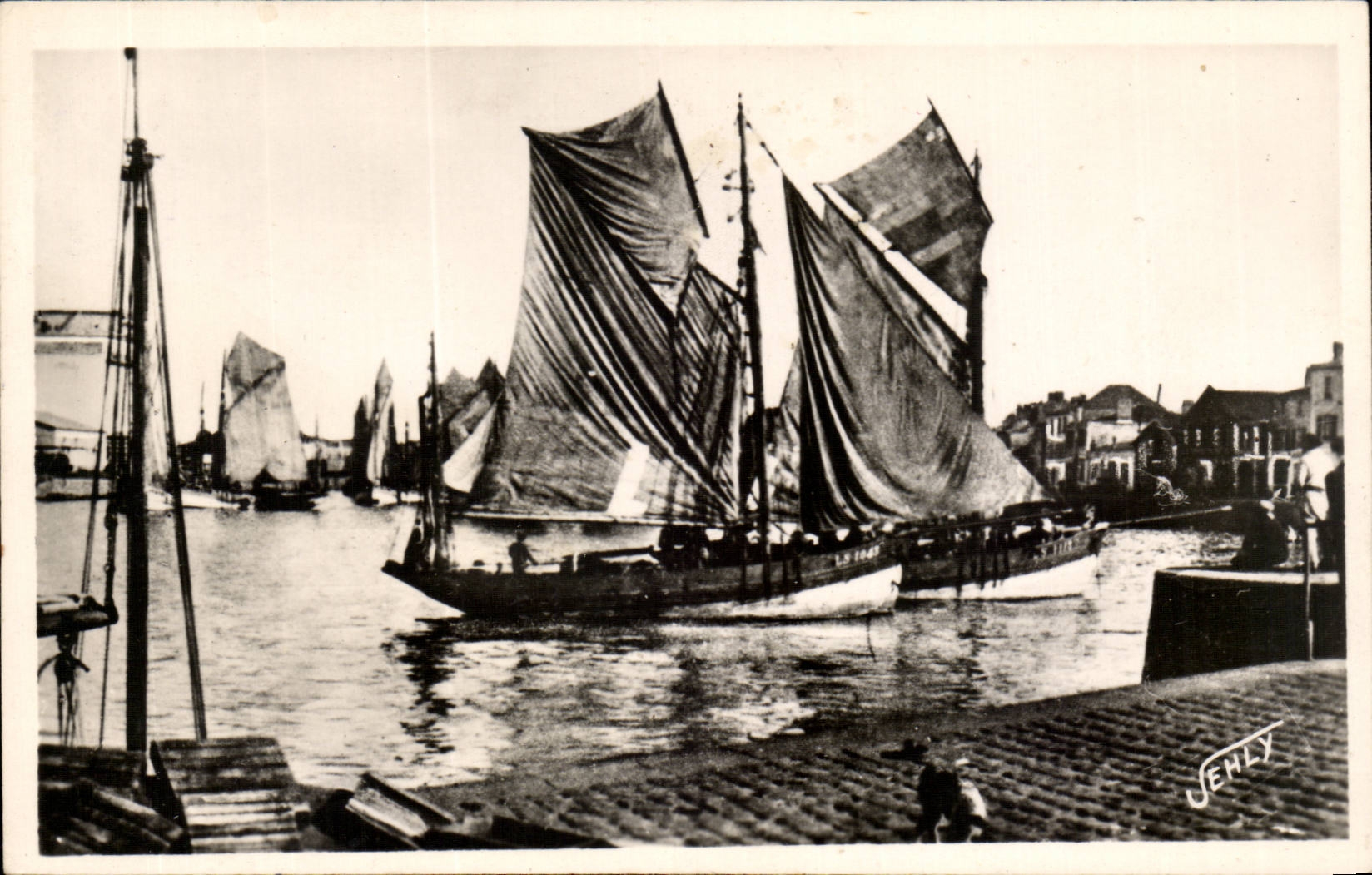 CPSM Sande der olonne Abfahrt von thonniers