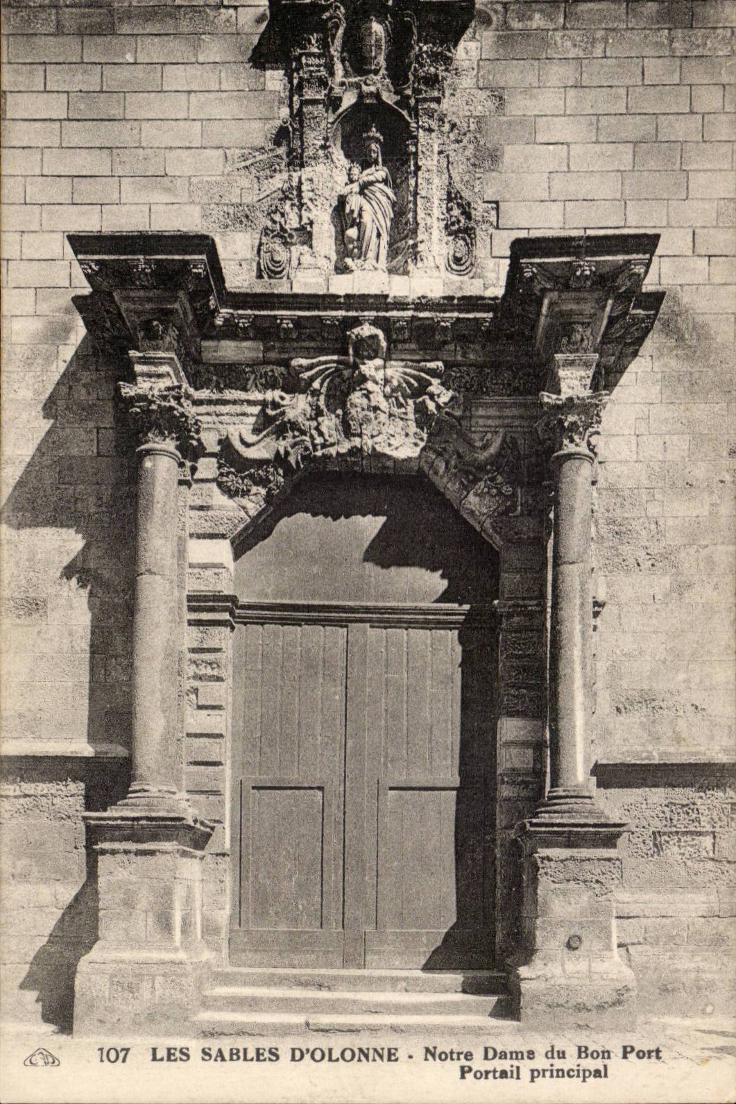 CPA Sande von olonne Notre Dame des guten Porthauptgatters