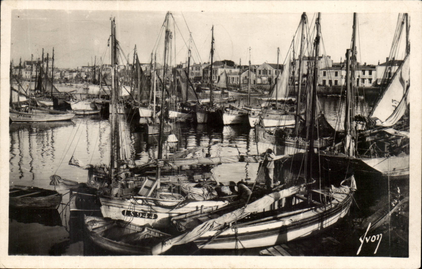 CPA Sande von olonne eine Ecke des Hafens