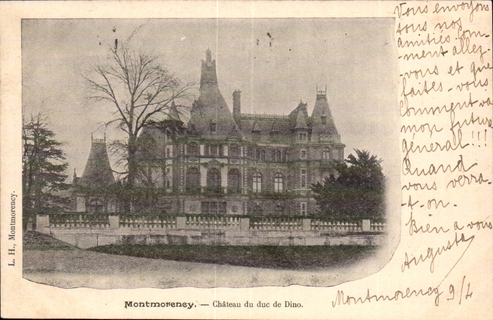 Montmorency CPA Castle of the duke of Dino