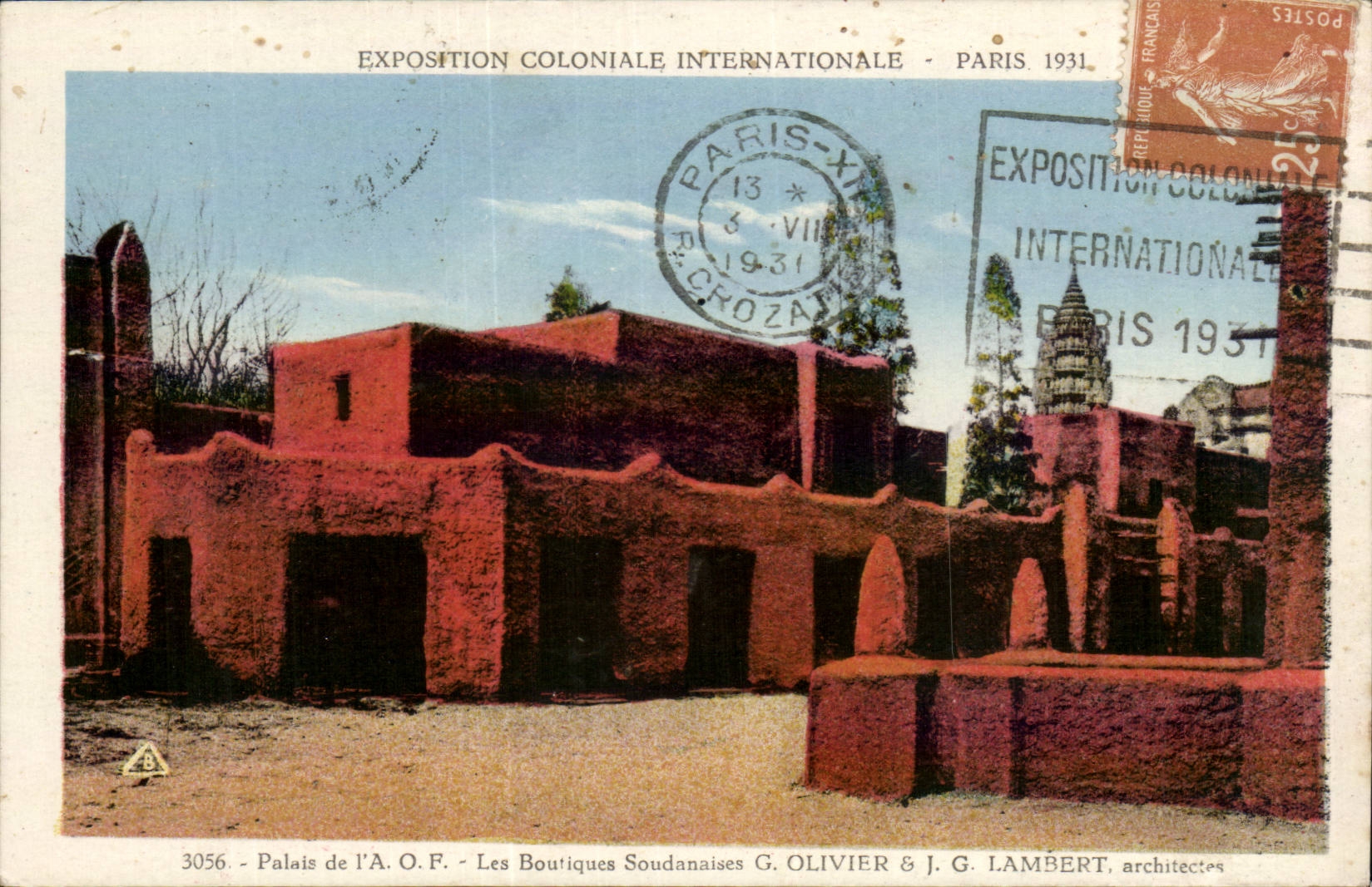 CPA Exposition coloniale internationale Paris 1931 palais de l'AoF