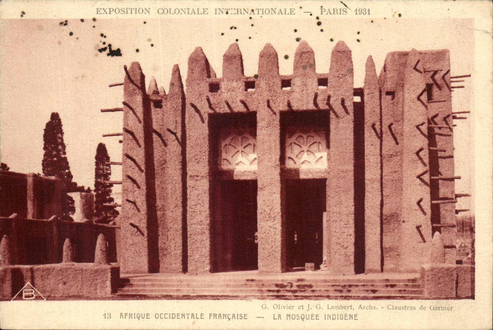 CPA Exposition coloniale internationale Paris 1931 AoF Mosquee indigene