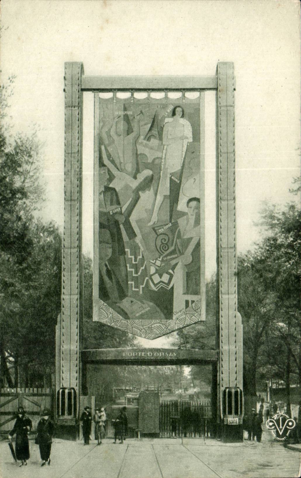 CPA Pavillon des Arts Decoratifs 1925 Porte d'Orsay (cubisme)