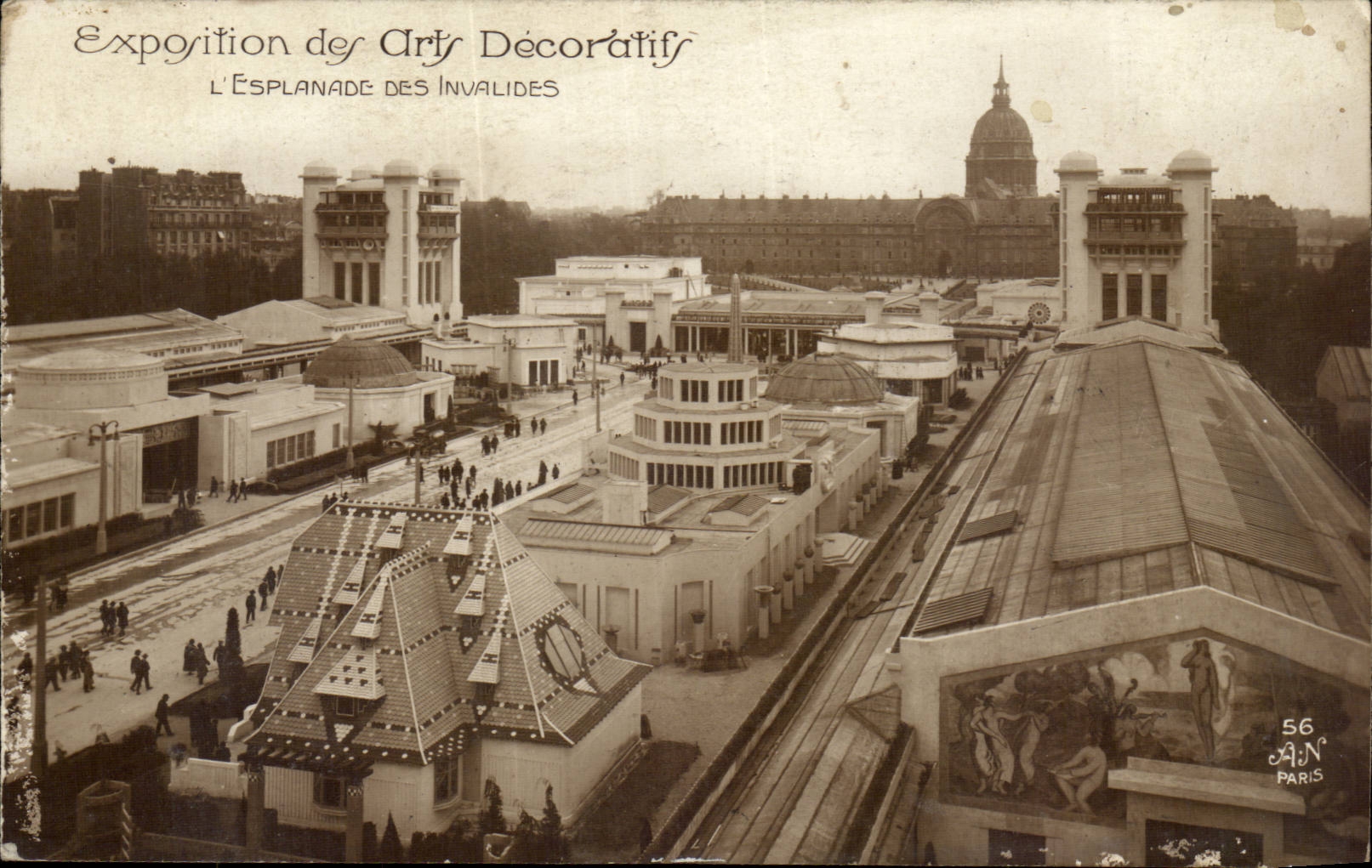 CPA Pavillon des Arts Decoratifs 1925 Esplanade des Invalides