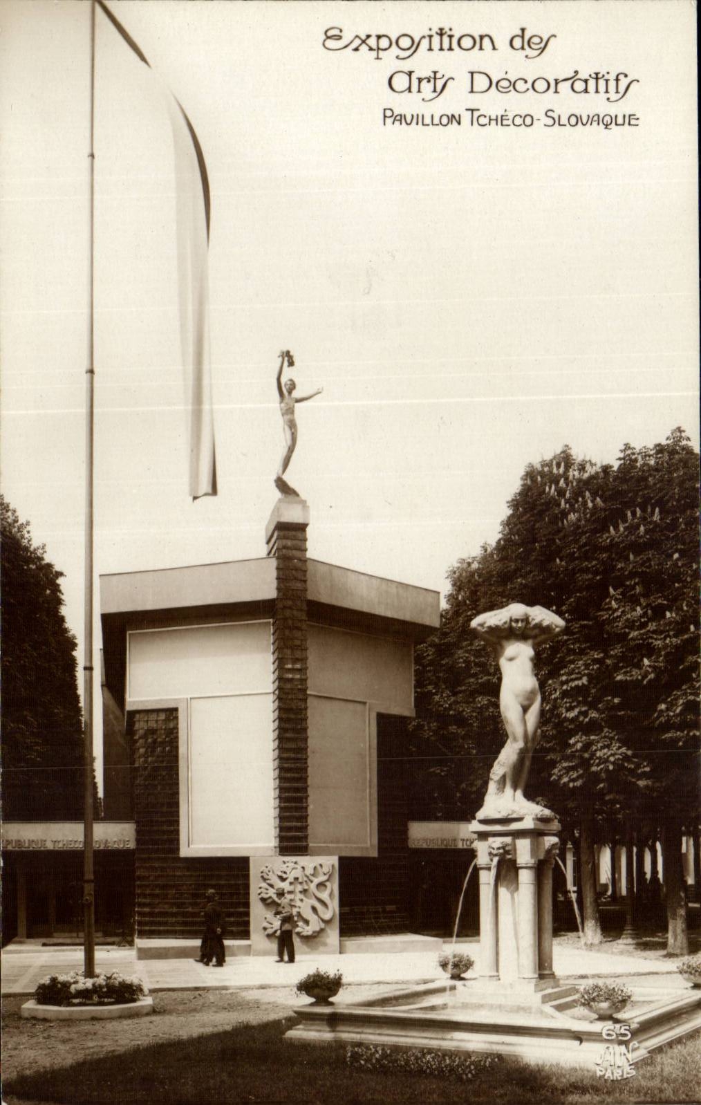 CPA Pavillon des Arts Decoratifs 1925 Pavillon tcheco Slovaque
