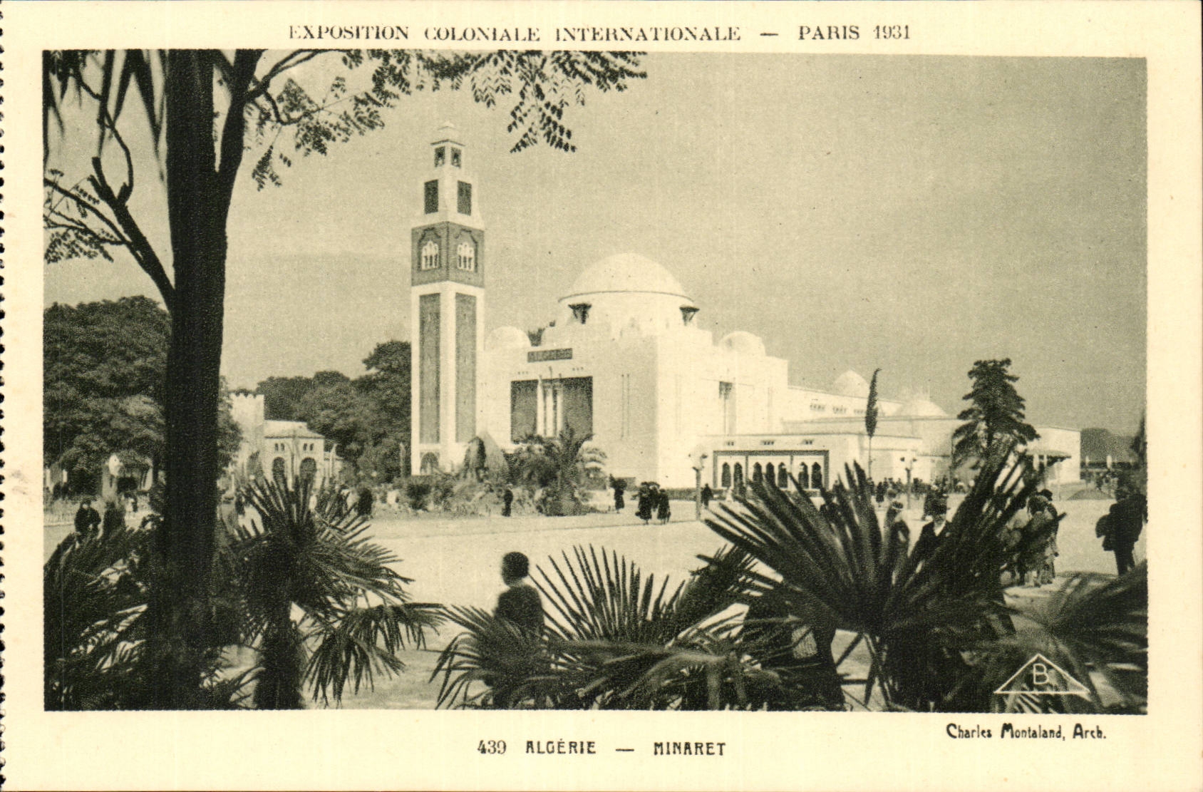 EXposition coloniale internationale Paris 1931 Algerie Minaret