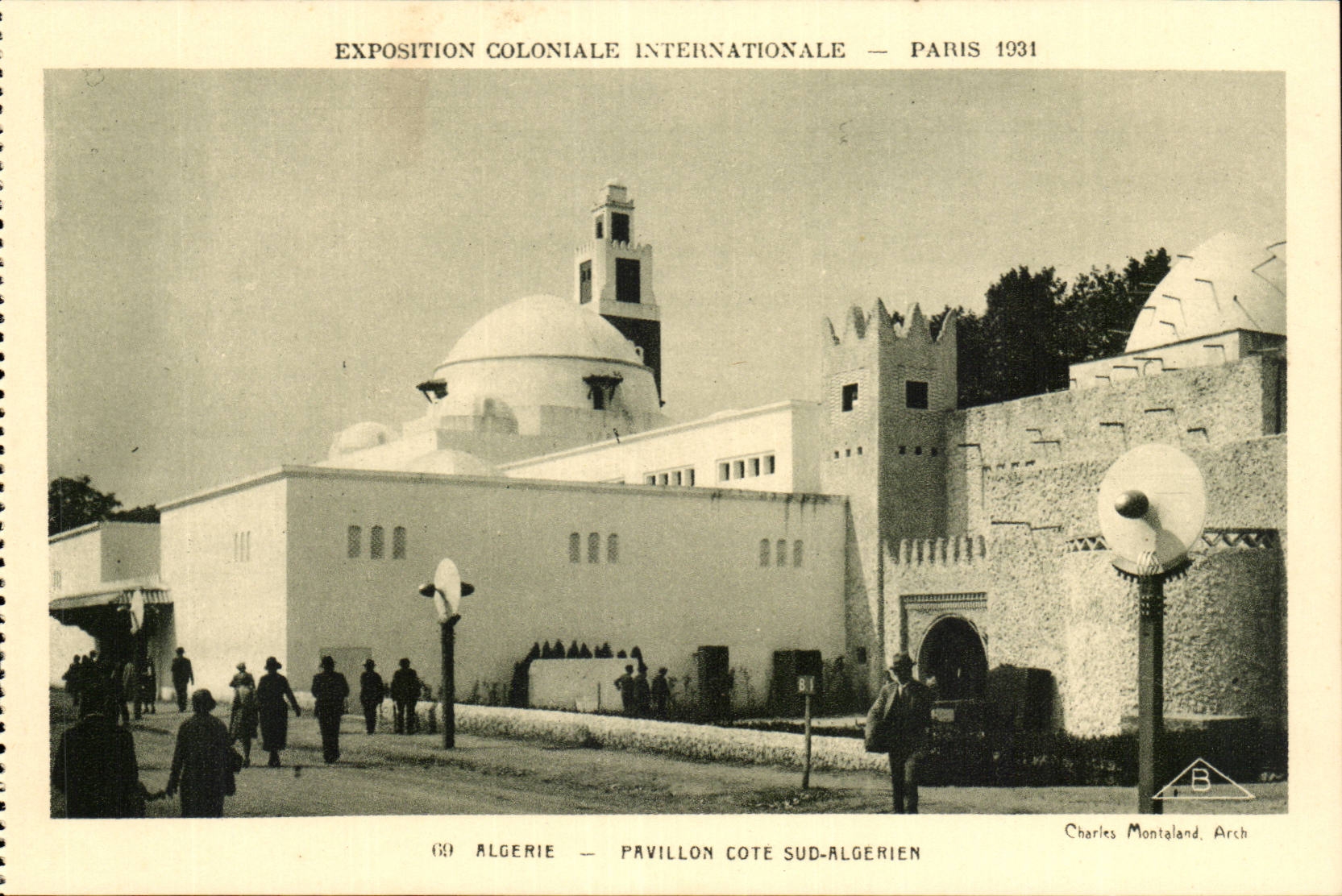 EXposition coloniale internationale Paris 1931 Algerie Pavillon cote Sud algerien