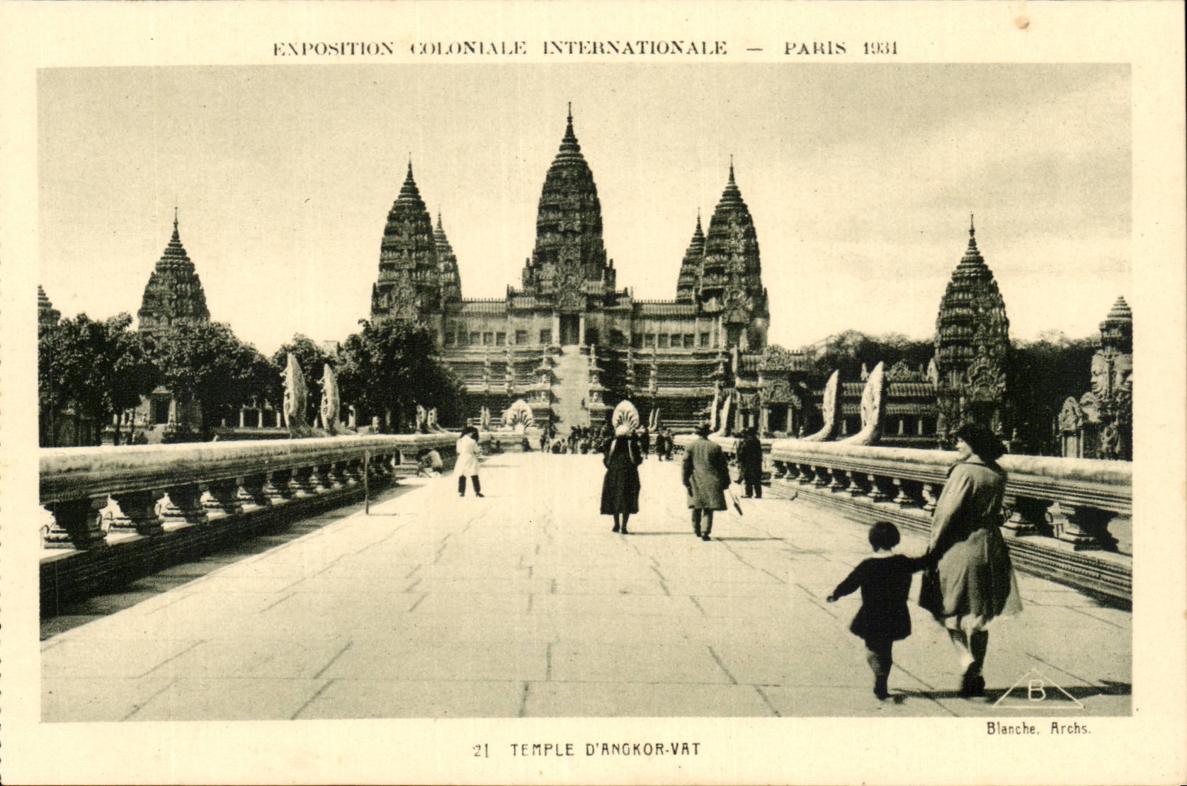 EXposition coloniale internationale Paris 1931 TEmple d'Angkor Vat