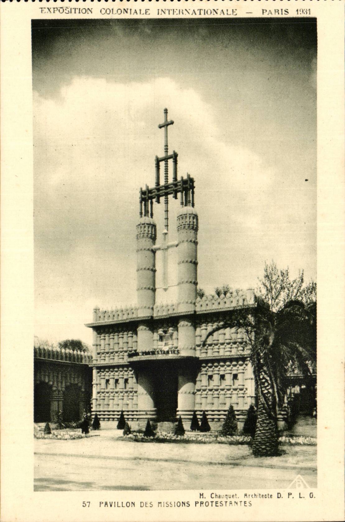 EXposition coloniale internationale Paris 1931 pavillon des missions protestantes