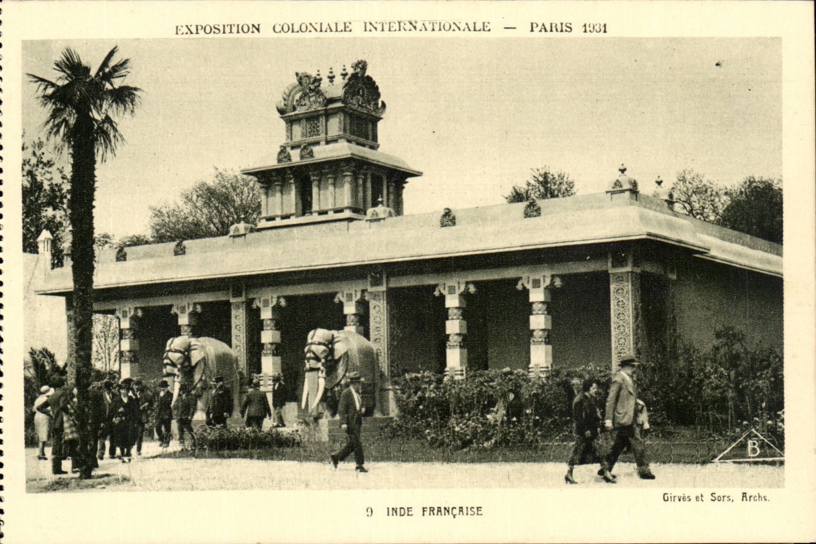 EXposition coloniale internationale Paris 1931 Inde Francaise (India elephant)